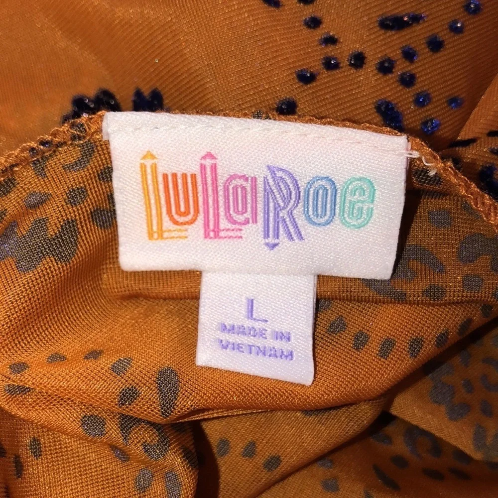 LulaRoe size XLarge floral embellished cardigan - Picture 4 of 6